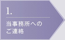 1.当事務所へのご連絡