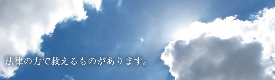 法律の力で救えるものがあります。